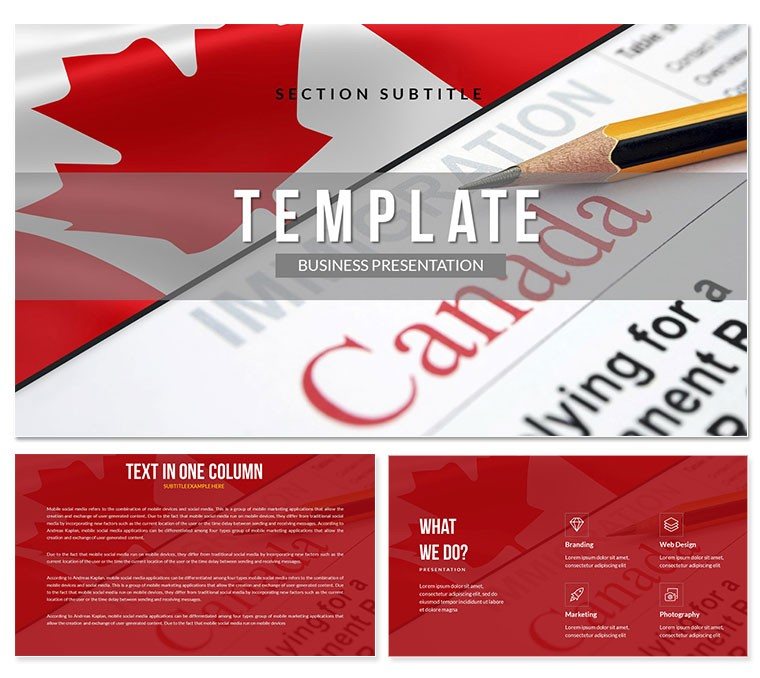 Immigration Canada Keynote Templates - Themes