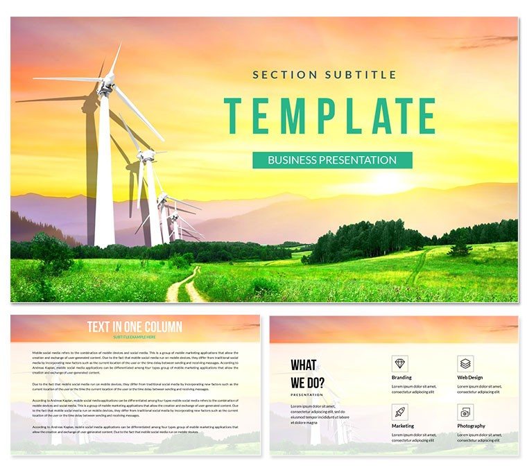 Renewable Energy Sources Keynote Template: Presentation