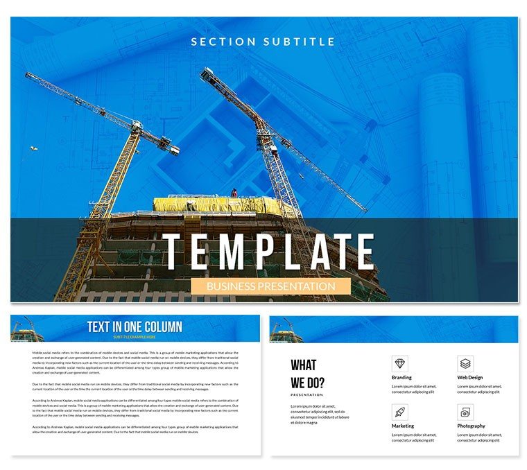 Construction Company Keynote Themes - Templates