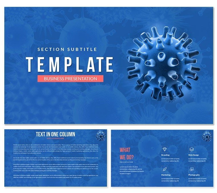 Bacteria - Virus protection Keynote template