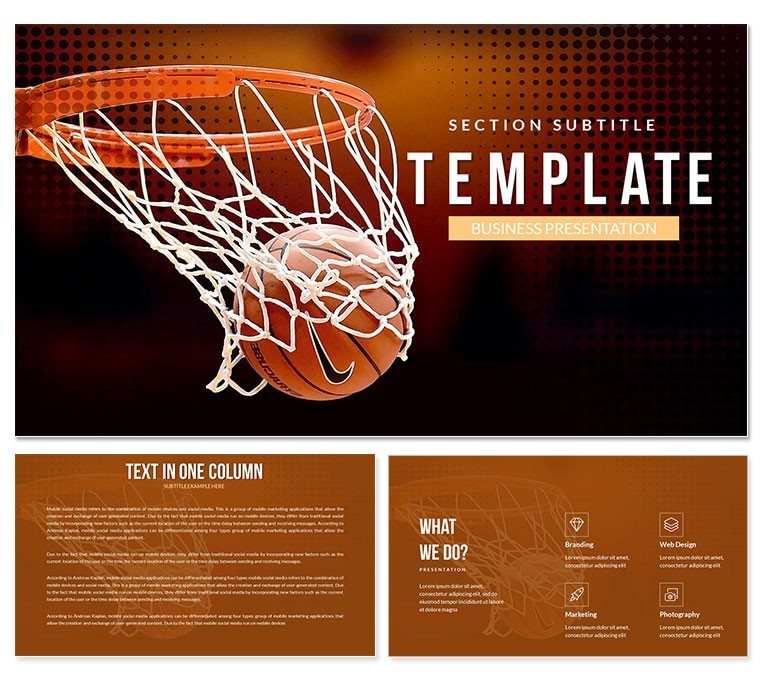 Basketball Hoop Keynote template