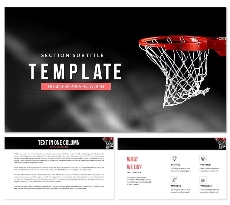 Basketball Rules Keynote templates