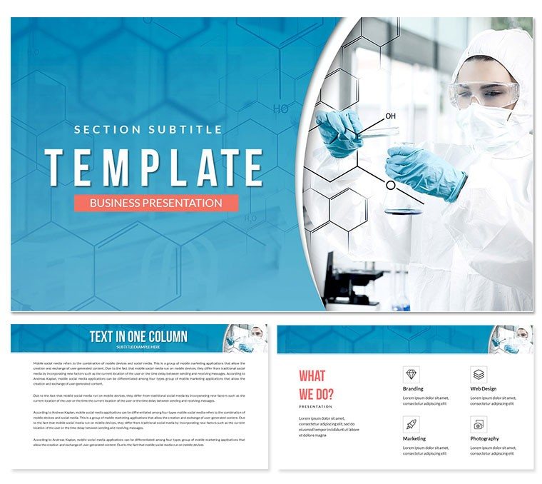 Biochemical laboratory Keynote template