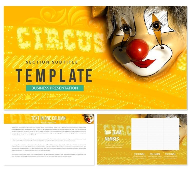 Clown - Circus Keynote template