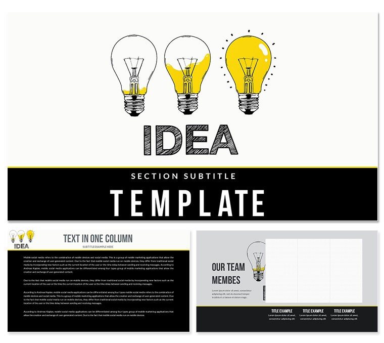 Idea of Planning Applications Keynote Template - Themes