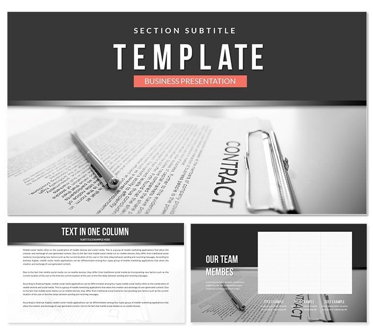 Contract Law Keynote Templates