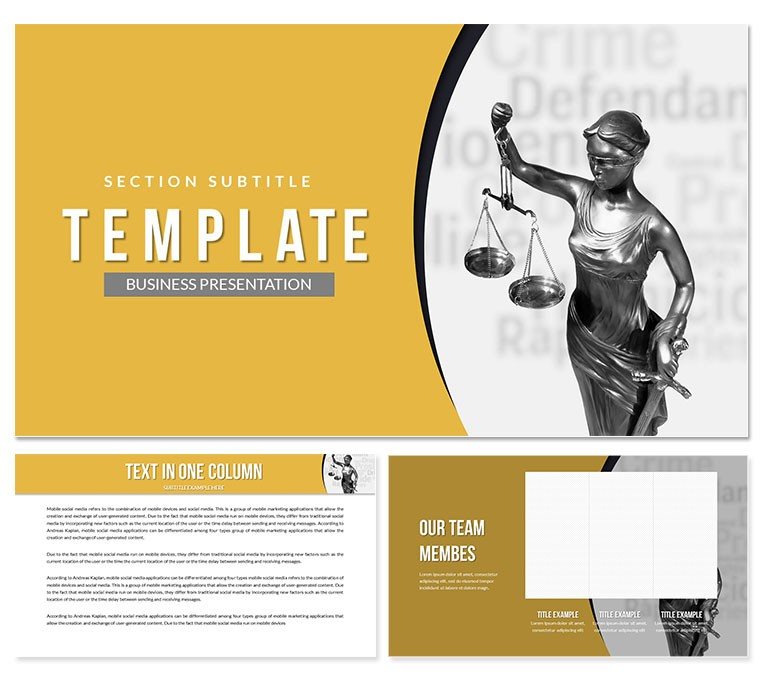 Constitutional, Civil Law Keynote Template