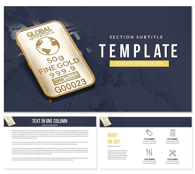 Global Gold - Price Keynote templates