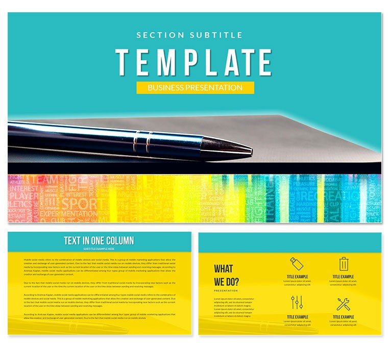 Business Notebook Keynote templates