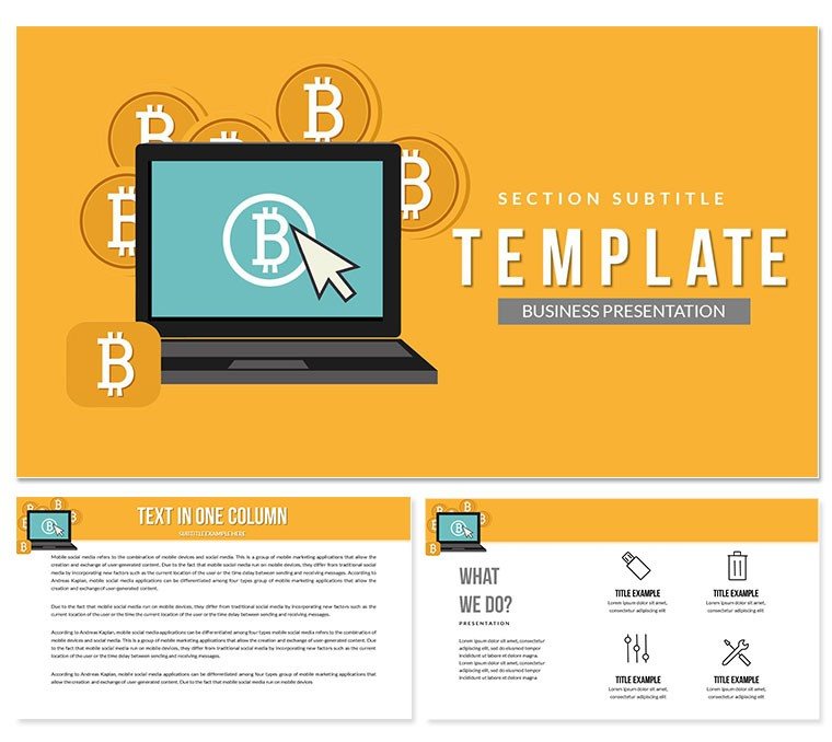 Bitcoin Trading Platform Keynote Template - Presentation Themes