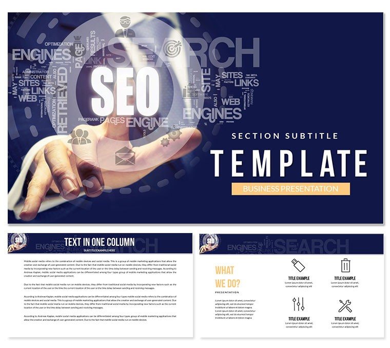 Boost Your Business with SEO Services Keynote Template for Presentation