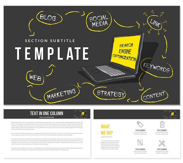 Promotion Sites in Search Engines Keynote templates