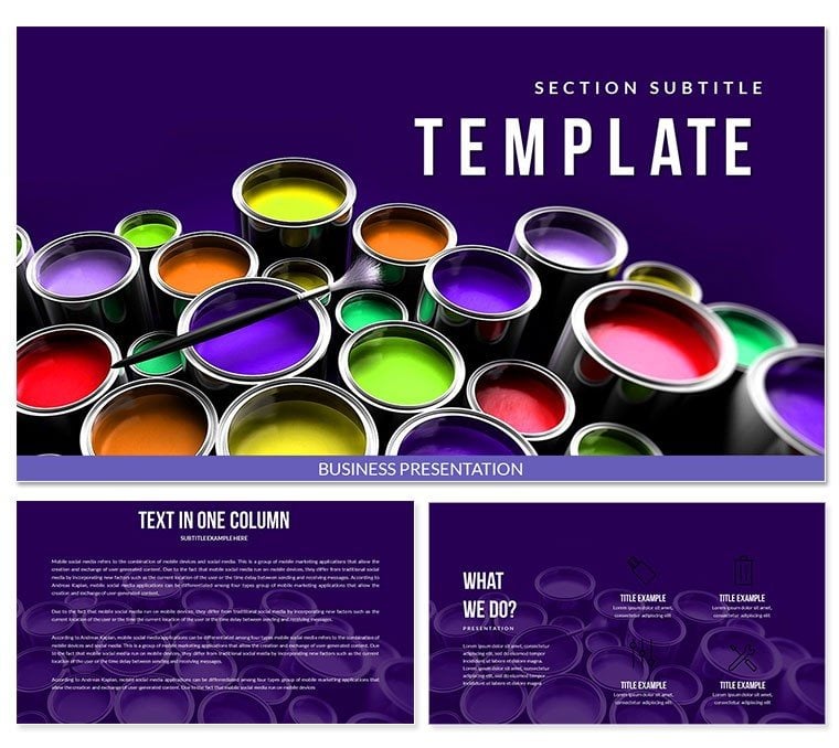 Paint Cans Keynote template