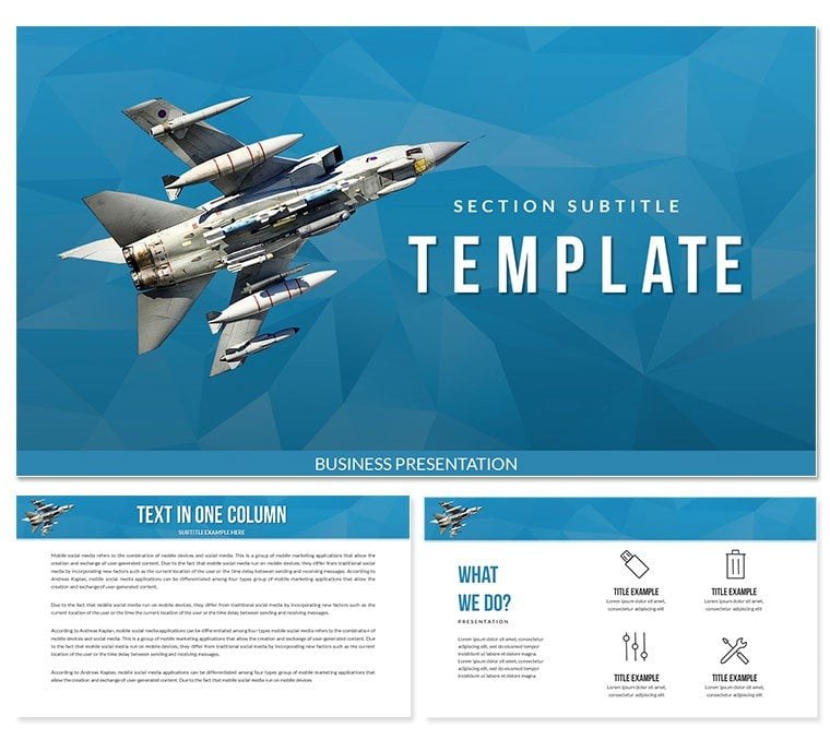 Military Aircraft Keynote template Presentation