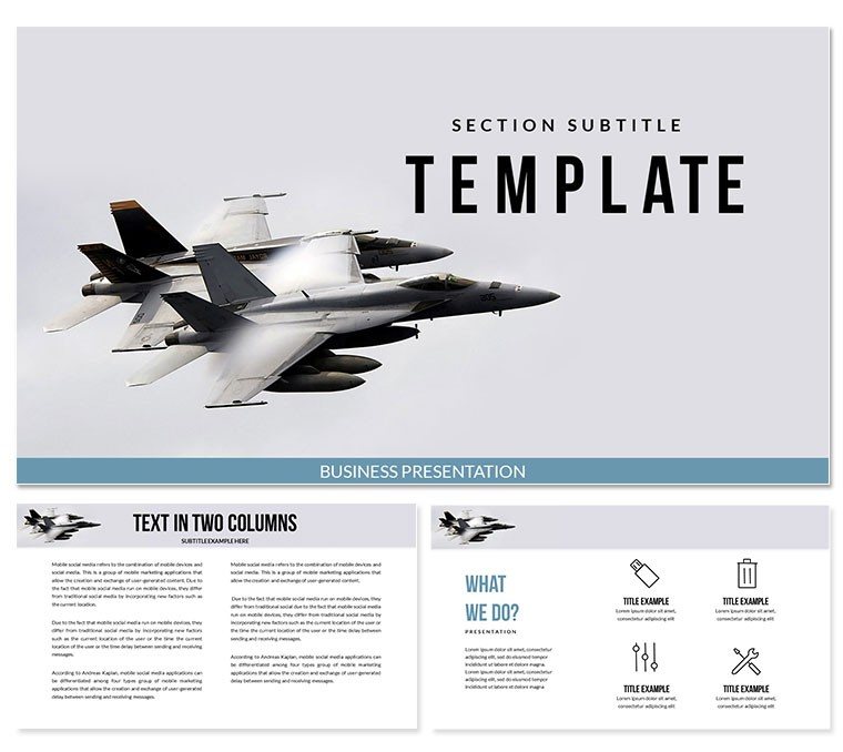 World fighter Planes Keynote template Presentation
