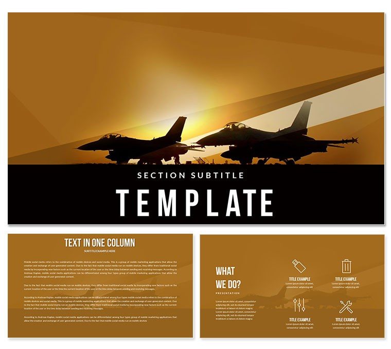 Battleplans: Military aviation Keynote template