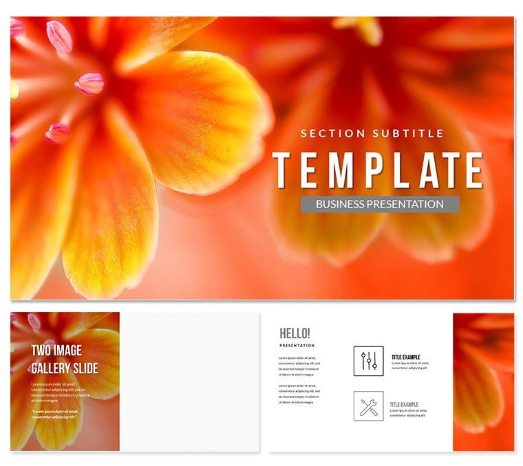 Flower Petal Keynote Template Presentation