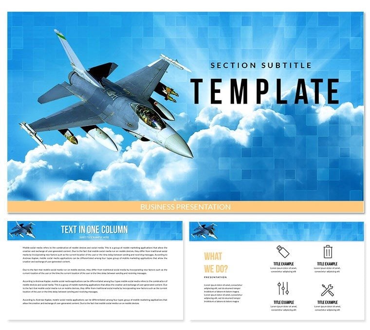 Military Airplanes Keynote templates