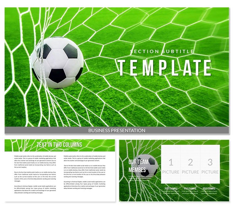 Soccer Ball, Football Gates Keynote templates