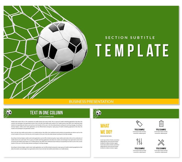 Football Statistics, Goal Keynote templates - Keynote Themes