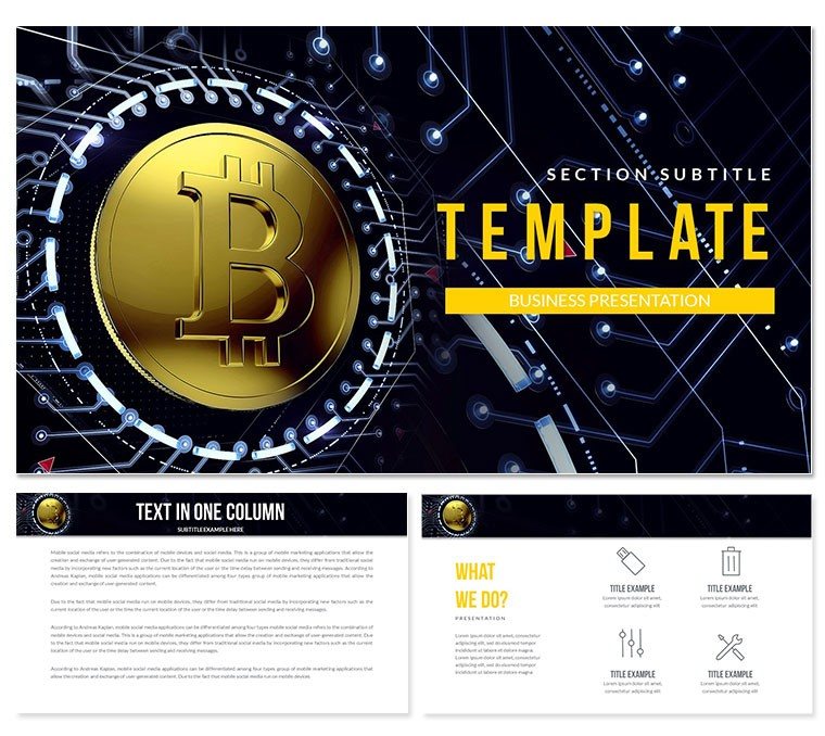 Bitcoin Trading Platform Keynote Templates - Themes