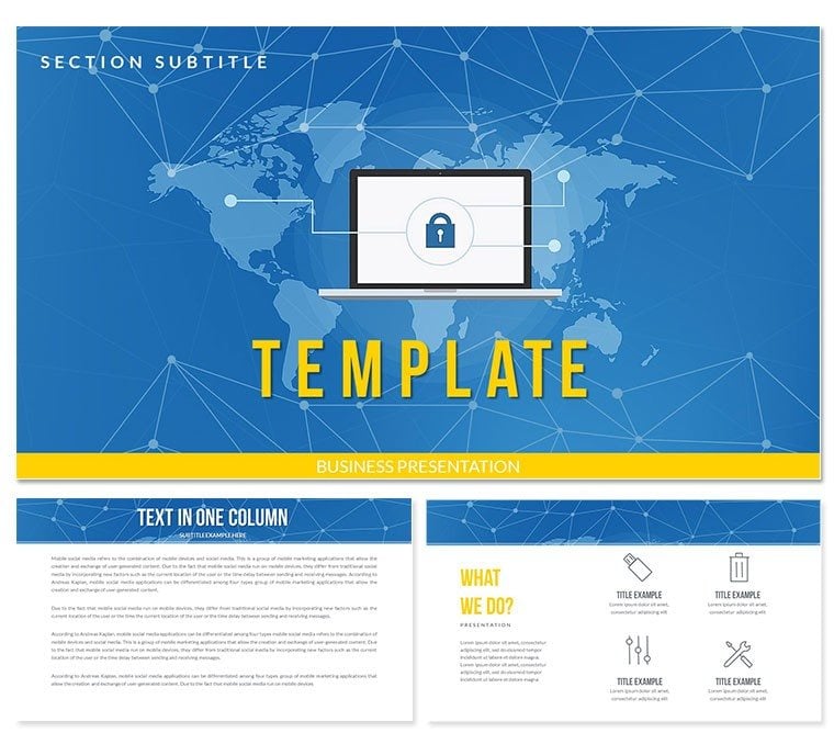 Security Services Spyware Protection Keynote template
