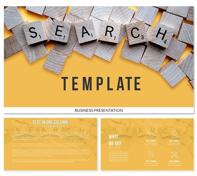 Search Keynote templates - Presentation