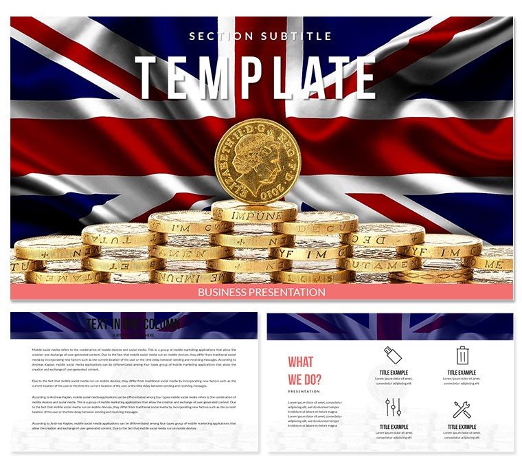 Currency of Great Britain - Pound Sterling Keynote template