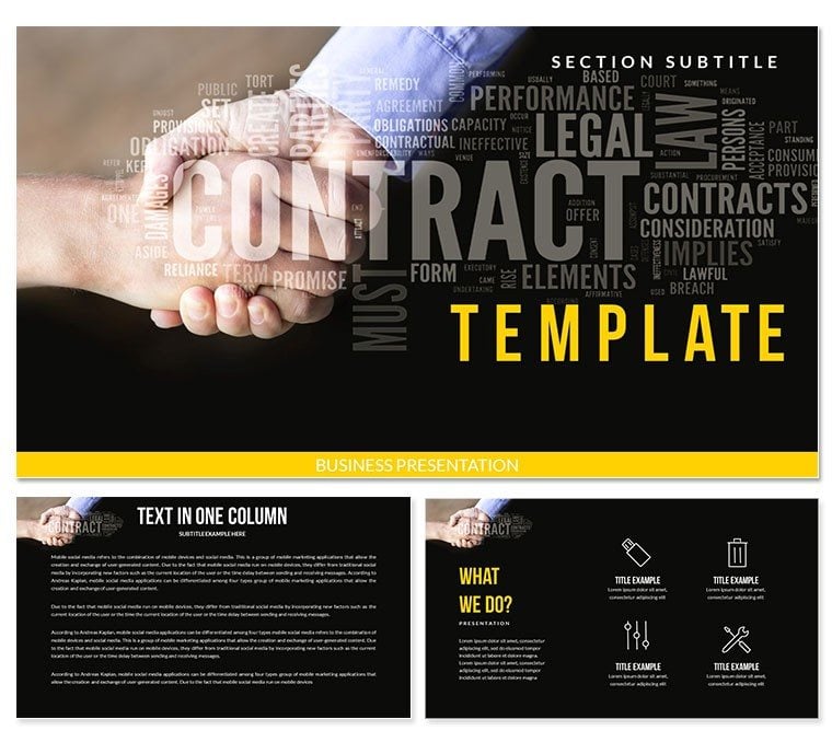 Legal Contract Keynote templates