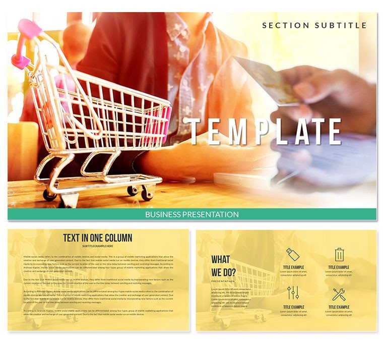 Online Shopping Site Keynote templates