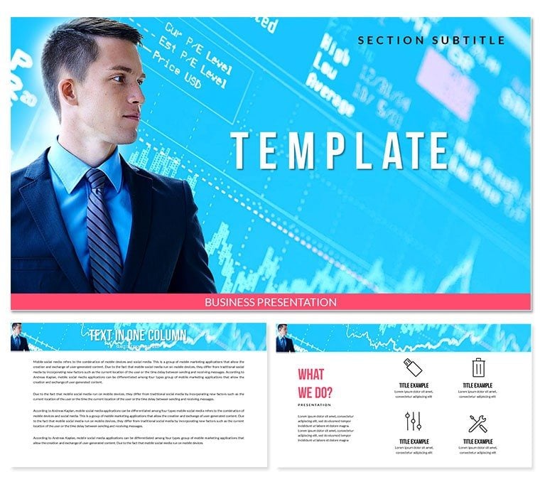 Business Analyst Careers Keynote template Presentation