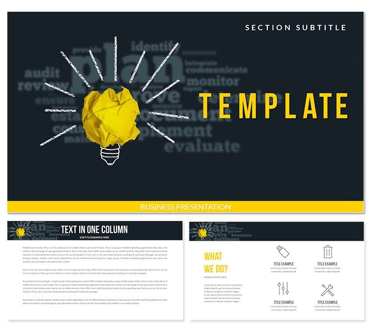 Idea Plan : Step-by-Step Instructions Keynote templates