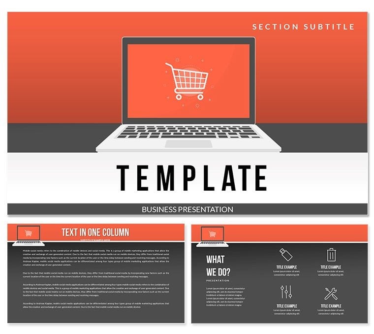 Online Shopping: Tips, Offers, Market Keynote templates