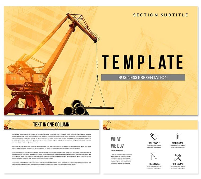 Crane Industrial Services Keynote templates - Themes