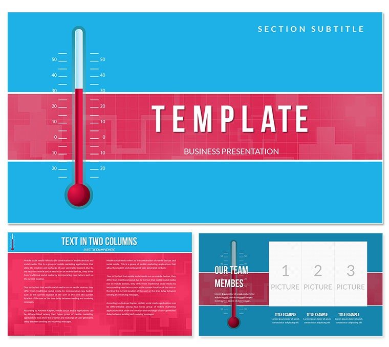 Medical Thermometer Keynote templates - Themes