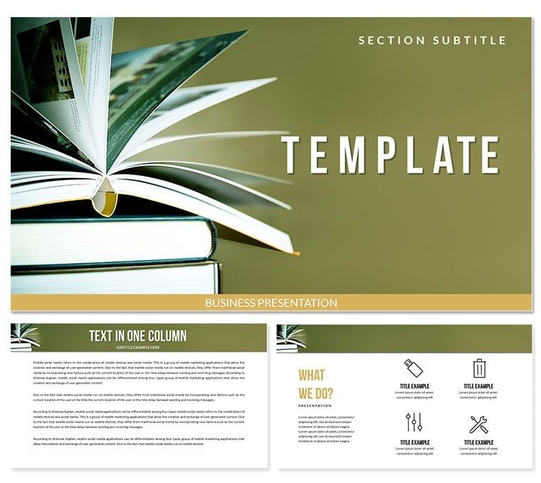 Read Books Online Keynote templates - Themes