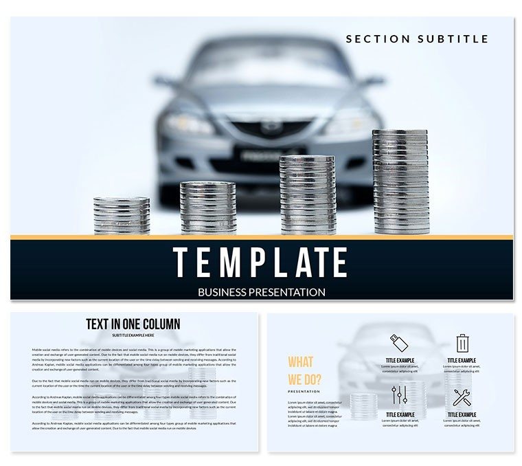 Cost of Cars Keynote templates - Themes
