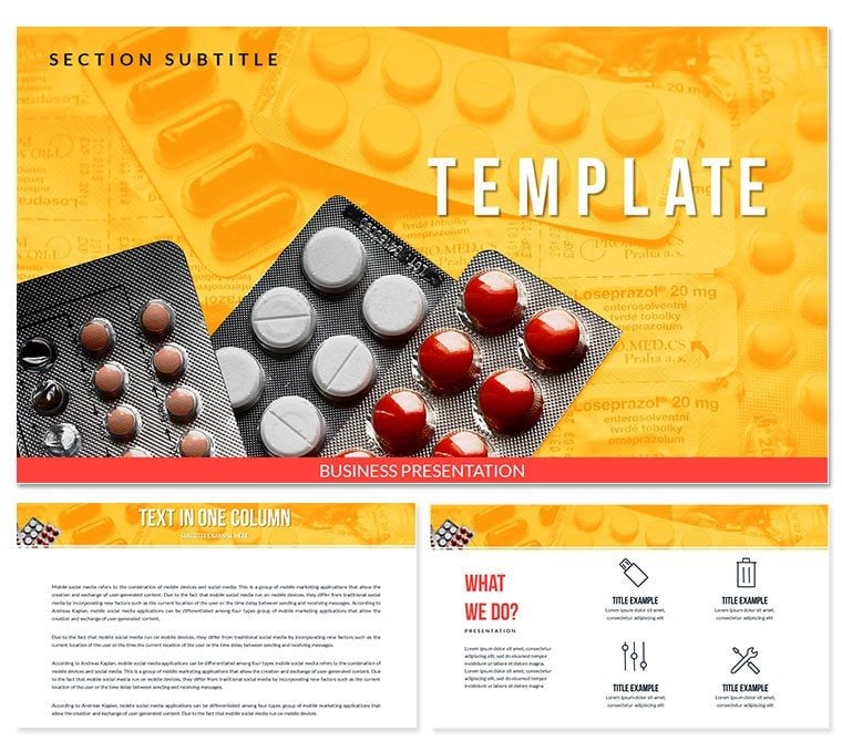 Treatment with Tablets Keynote templates