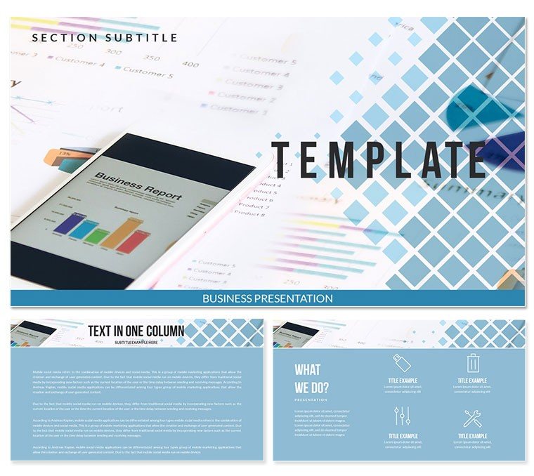 Business Report Keynote templates - Themes