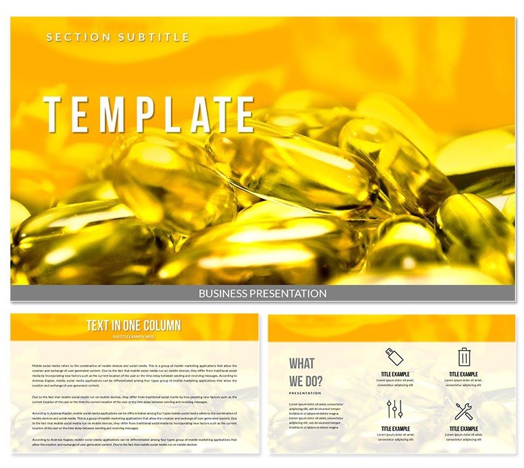 Vitamins and Minerals Keynote templates - Themes