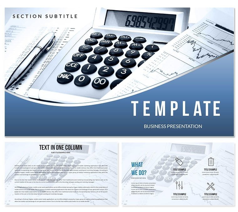 Accounting Audit Keynote templates - Themes