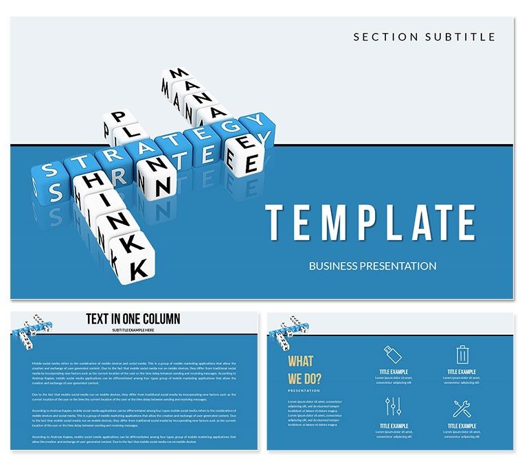 Strategy : Think, Plan, Manage Keynote templates