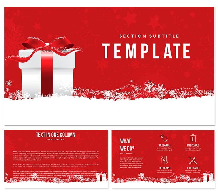 Best Christmas Gifts Keynote templates - Themes
