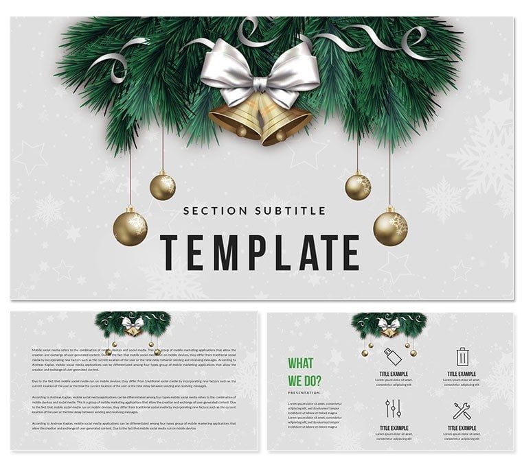 Christmas Bells Keynote templates - Themes