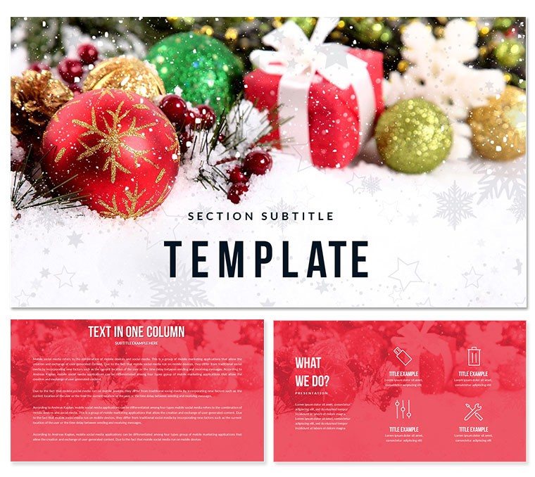 Merry Christmas Keynote templates - Themes