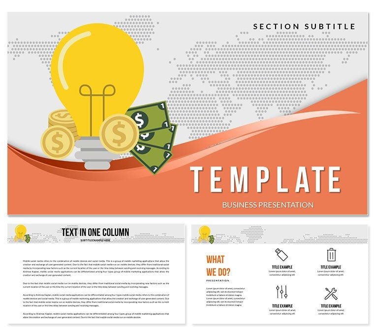 Electricity Bill Payment Keynote templates - Themes