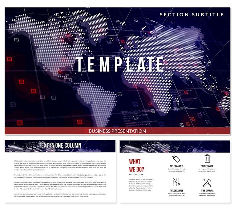 Modern Map Keynote Template: Presentation