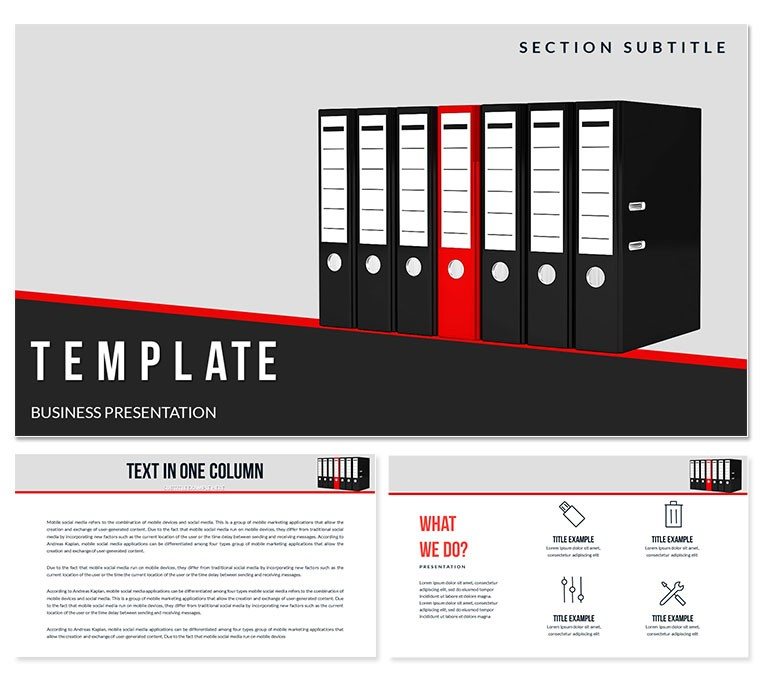 Types Business Documents Keynote templates