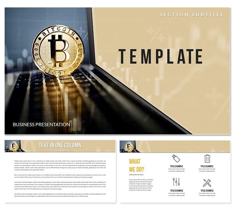 Wallet Bitcoin Keynote templates - Themes