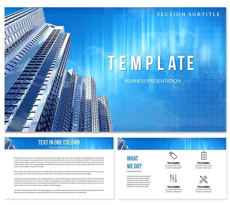 Business Center Keynote template Presentation